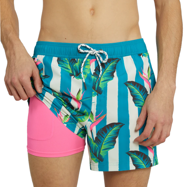Party Pants Gulf Stripe Sport Swim Trunk
