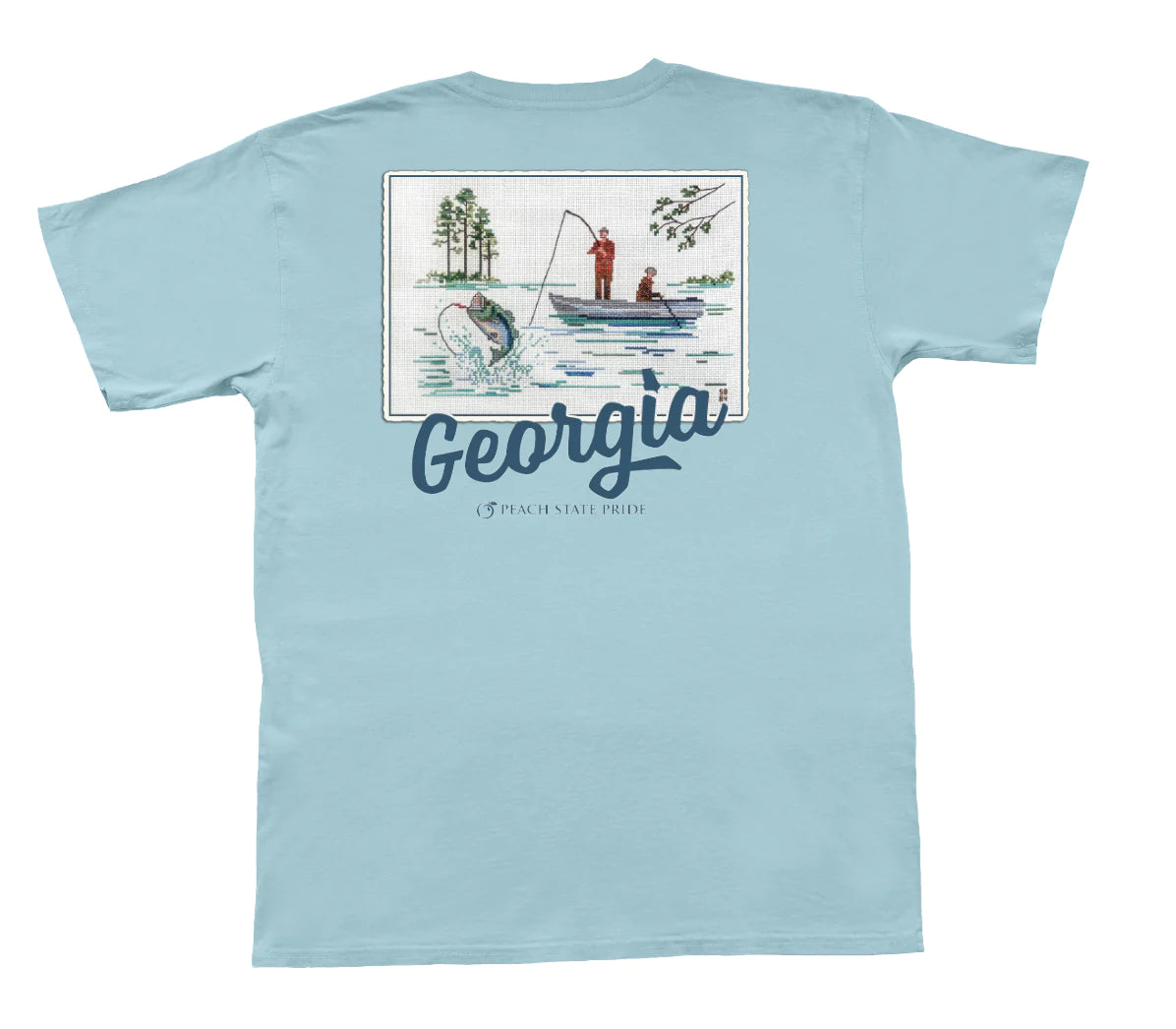 Peach State Cross Stitched Bass SS Tee - Main Image