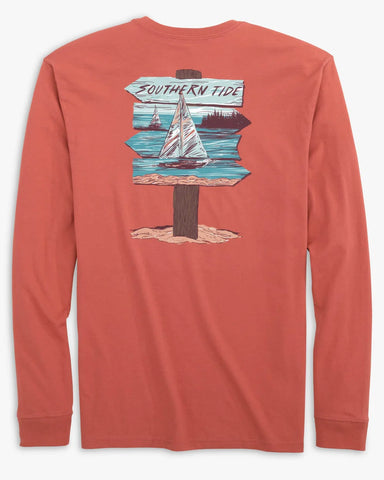 Southern Tide Sign to Sail LS Tee