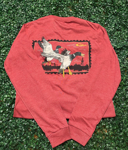 Drake Waterfowl Sunset Flight LS Tee