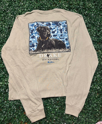 Drake Waterfowl Old School Square LS Tee