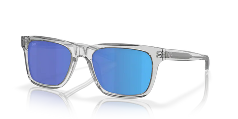Costa Del Mar Tybee Shiny Light Gray Crystal/ Blue 580G Sunglasses