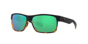 Costa Del Mar Half Moon Black-Tortoise/Green 580G Sunglasses