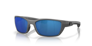 Costa Del Mar Whitetip Matte Gray/ Blue 580P Sunglasses