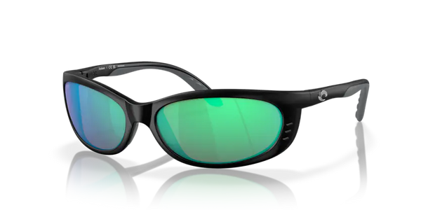 Costa Del Mar Fathom Matte Black Green 580G Sunglasses Southern Hanger