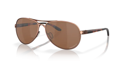 Okley Feedback Rose Gold/ Prizm Tungsten Polarized Sunglasses