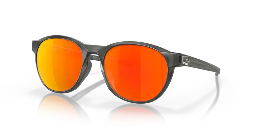 Oakley Reedmace Matte Grey Smoke/ Prizm Ruby Polarized Sunglasses