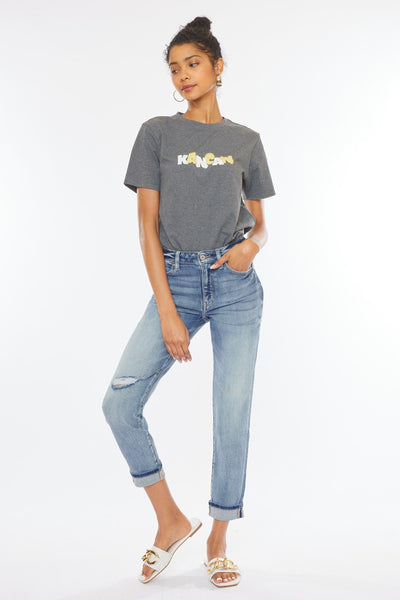 KanCan High Rise Mom's Year Jeans