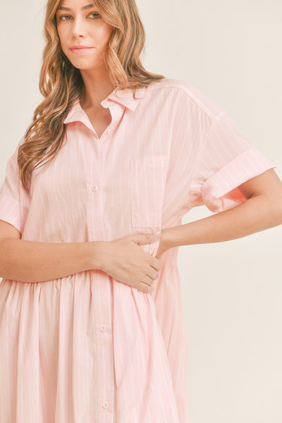 Mainsail Striped Shirt Dress