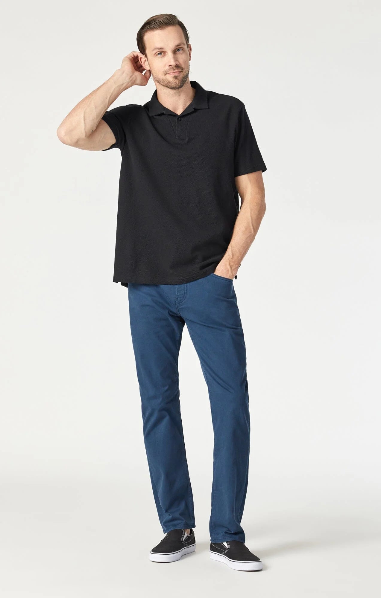 Mavi Zach Stormy Sky Twill Pant