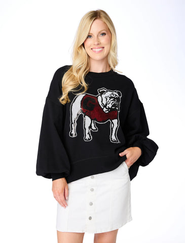 Stewart Simmons Georgia Sequin Ballon Sweatshirt