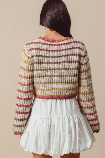 Rusty Fall Sweater Crop