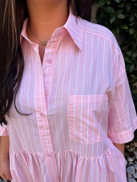 Mainsail Striped Shirt Dress