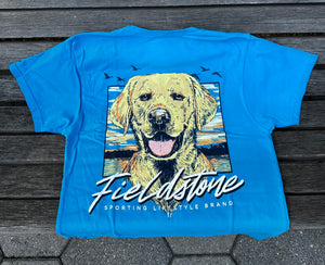 Fieldstone Yellow Lab with Mallards SS Tee