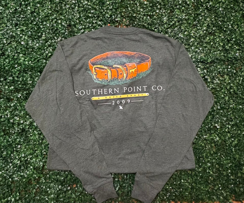 Southern Point Blaze Orange Collar LS Tee