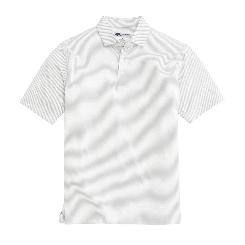 Onward Reserve Mirage Grey Birdie Stripe Performance Polo