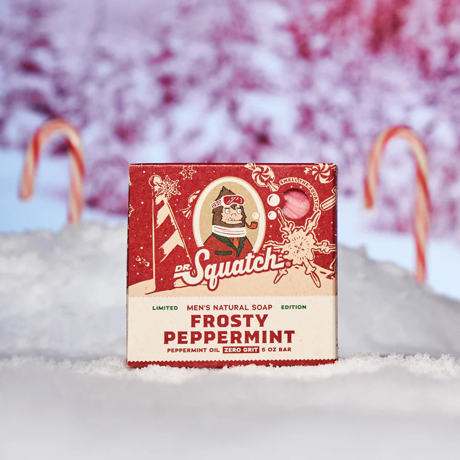 Dr Squatch Frosty Peppermint Bar Soap