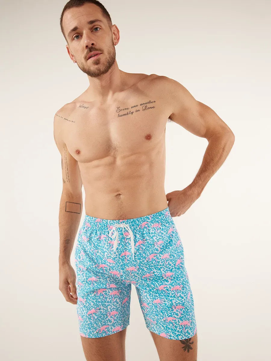 Chubbies The Domingos are for Flamingos Swim Trunks