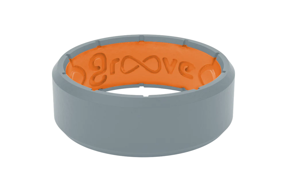 Groovelife Edge Storm Grey Silicone Ring