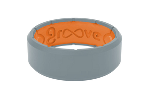 Groovelife Edge Storm Grey Silicone Ring