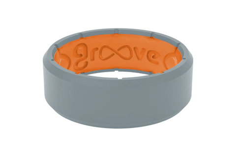 Groovelife Edge Storm Grey Silicone Ring