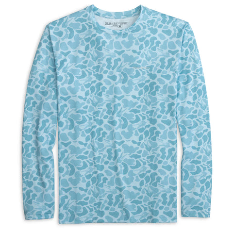 Fish Hippie Fly Camo Performance Crew
