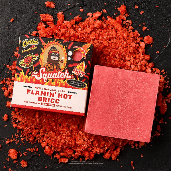 Dr Squatch Flamin' Hot Bricc Bar Soap