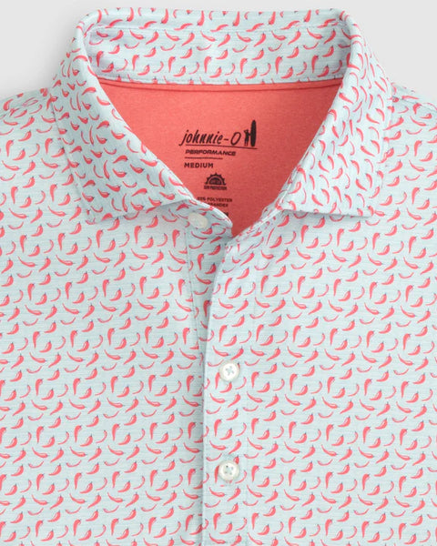 Johnnie-O Chili Pepper Printed Performance Polo