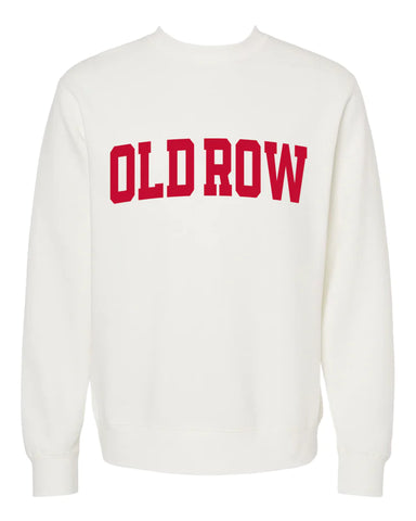 Old Row Ivory/Red Crewneck