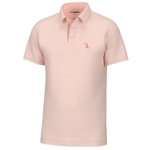 Youth Local Boy Outfitter Peach/White Performance Polo