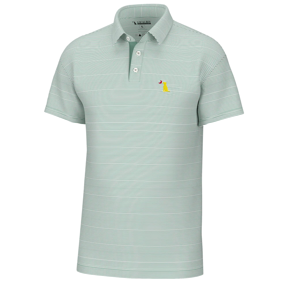 Local Boy Outfitters Palms Sage/White Performance Polo