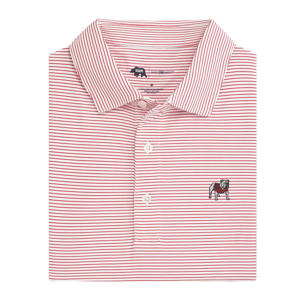 Onward Reserve UGA Birdie Stripe Performance Polo