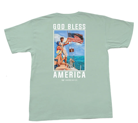 Peach State Pride Old Glory At Sea SS Tee