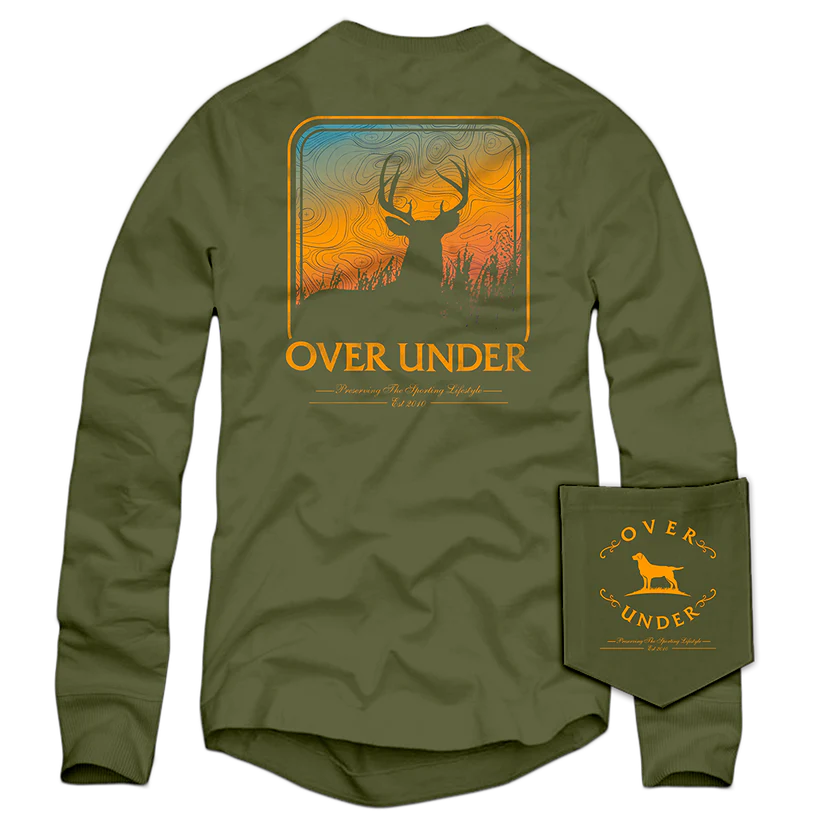 Over Under Topo Deer LS Tee