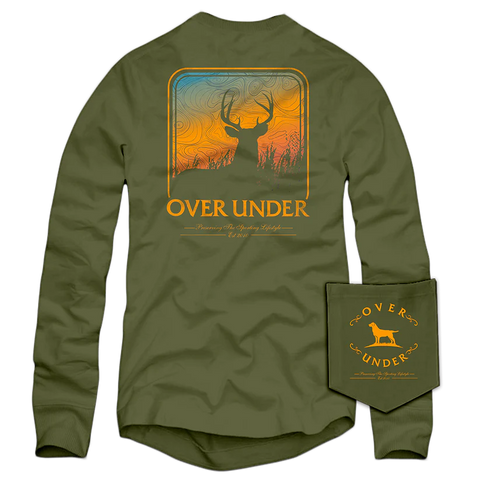 Over Under Topo Deer LS Tee