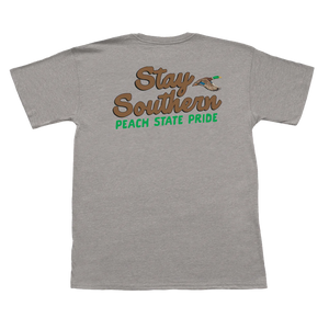 Youth Peach State Pride Stay Southern Duck SS Tee