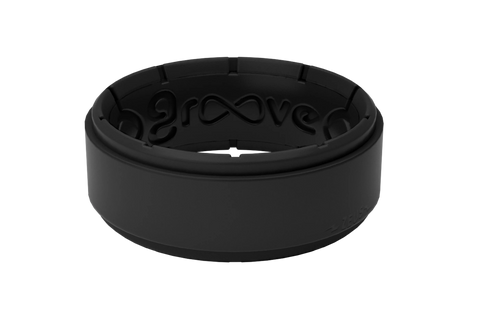 Groovelife Zeus Midnight Black Silicone Rings