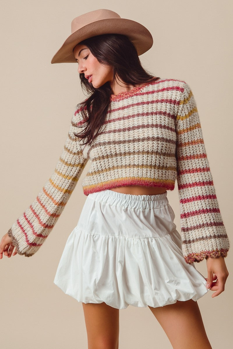 Rusty Fall Sweater Crop