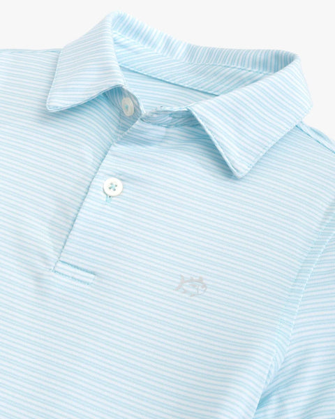 Youth Southern Tide Driver Camden Stripe Performance Polo