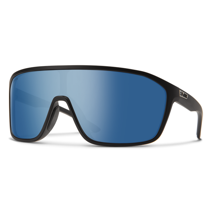 Smith Boomtown Matte Black/Blue Chromapop Polarized