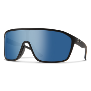 Smith Boomtown Matte Black/Blue Chromapop Polarized