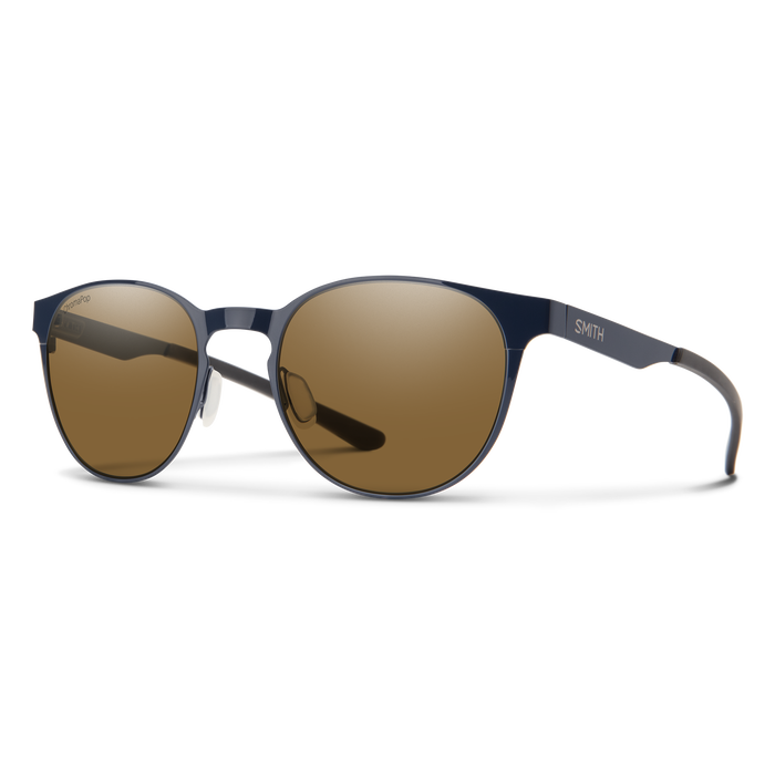 Smith Eastbank Metal French Navy/Brown Chromapop Polarized