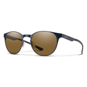 Smith Eastbank Metal French Navy/Brown Chromapop Polarized