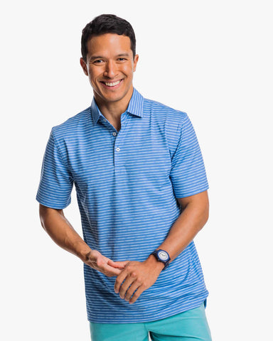 Southern Tide Driver Wymberly Stripe Performance Polo