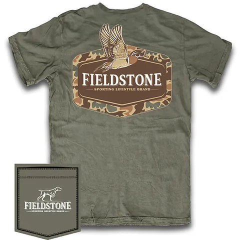Youth Fieldstone Camo Wood Duck SS Tee