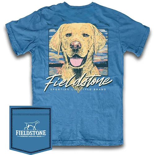 Fieldstone Yellow Lab with Mallards SS Tee