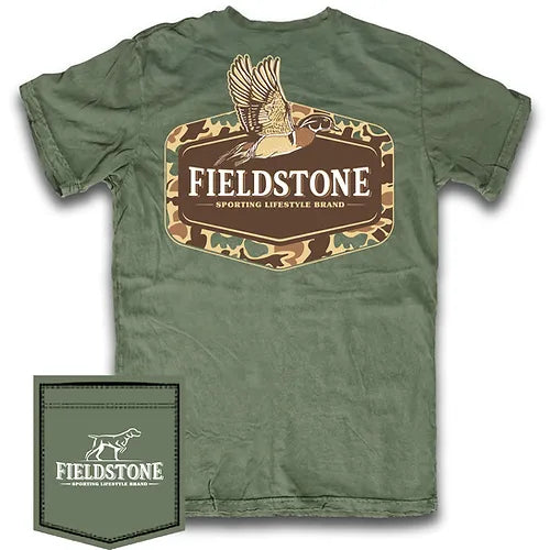 Fieldstone Camo Wood Duck SS Tee