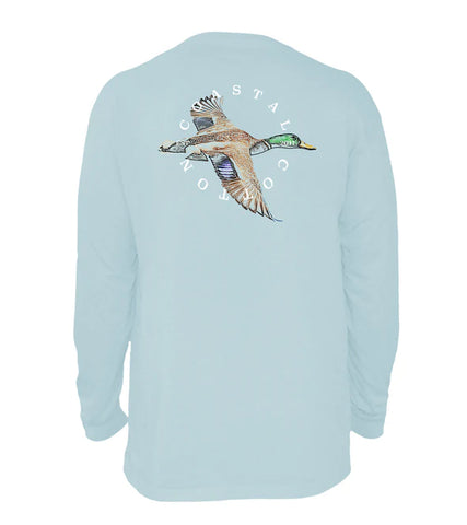 Coastal Cotton Mallard Bay Green LS Tee