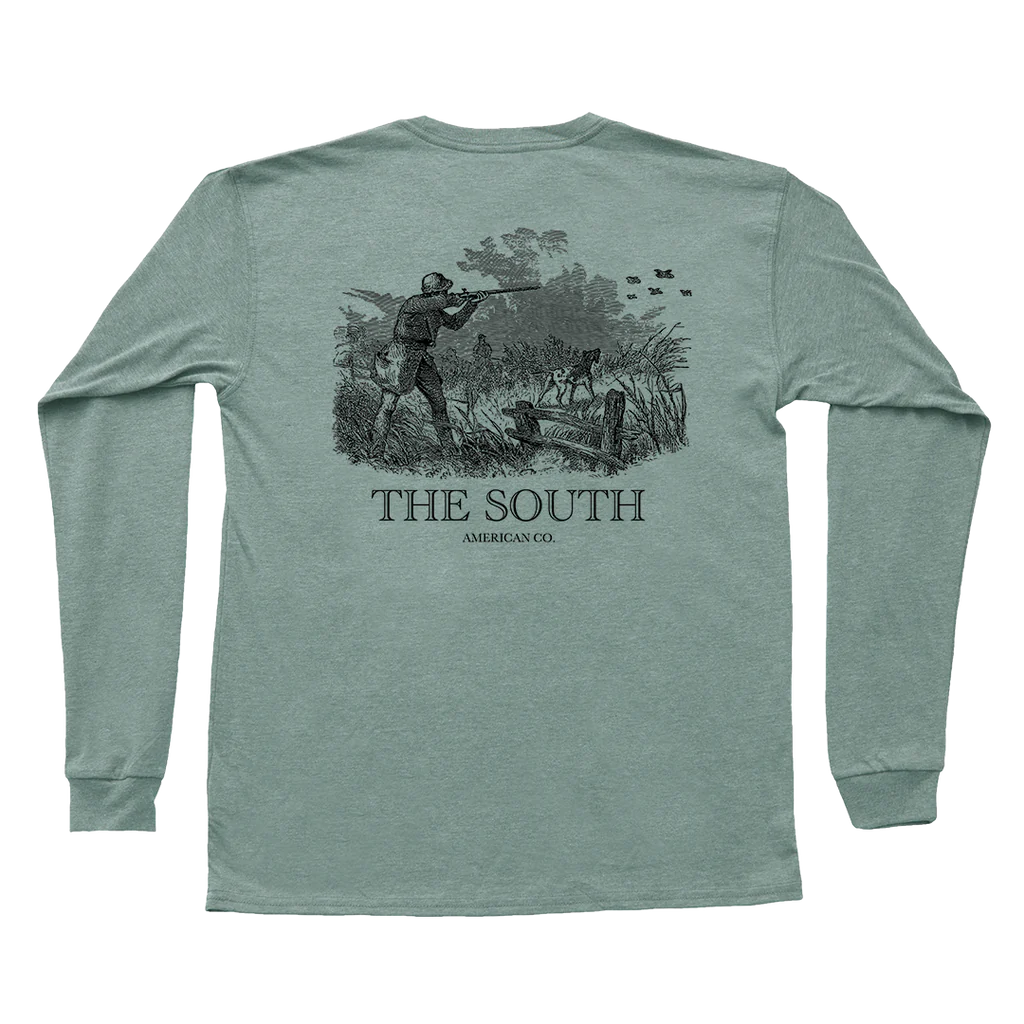 Peach State Pride Quail Etching LS