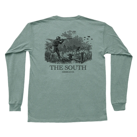 Peach State Pride Quail Etching LS